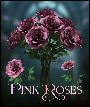 (image for) Pink Roses Png - Click Image to Close