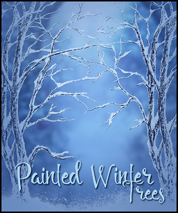 (image for) Painted Winter Trees