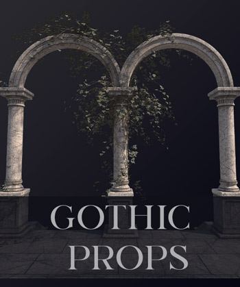 (image for) Gothic Props 2 PNG - Click Image to Close