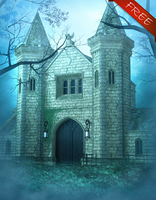 (image for) Misty Castle Free Background